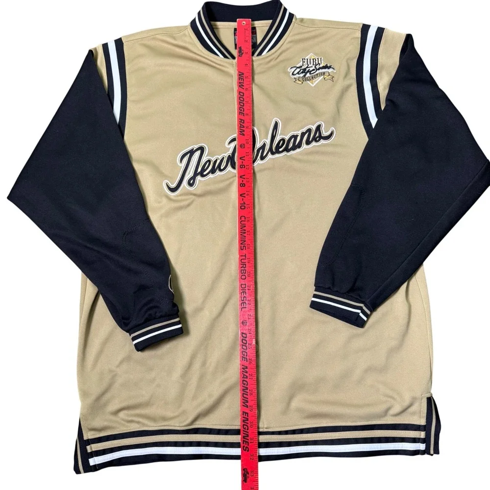 Vintage FUBU New Orleans 05 City Series Collection Jacket Men's Size XL Blk/Gold - Picture 5 of 7